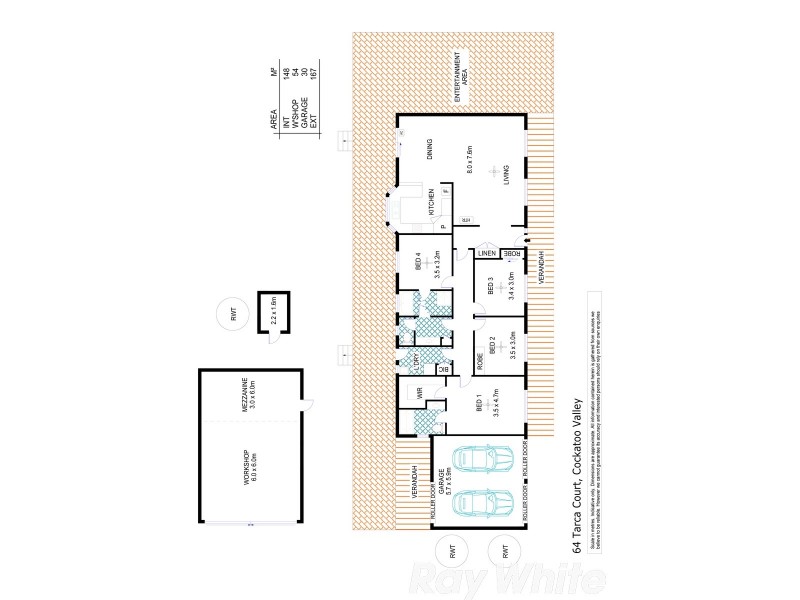64 Tarca Court, Cockatoo Valley SA 5351 Floorplan