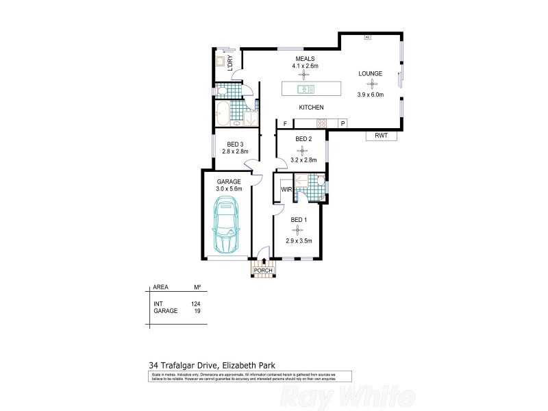 34 Trafalgar Drive, Elizabeth Park SA 5113 Floorplan