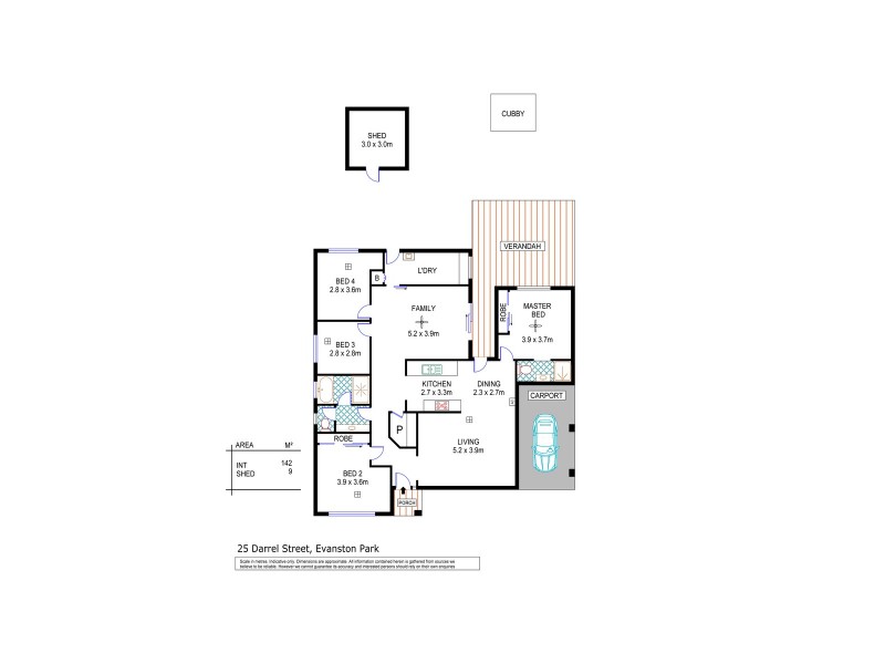 25 Darrell Street, Evanston Park SA 5116 Floorplan