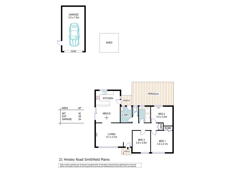 21 Hinsley Road, Smithfield Plains SA 5114 Floorplan