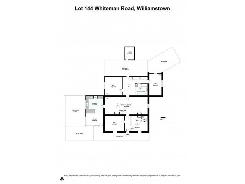 Lot 144 Whiteman Road/Pine Vale Drive, Williamstown SA 5351 Floorplan