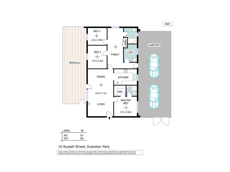 10 Russell Street, Evanston Park SA 5116 Floorplan