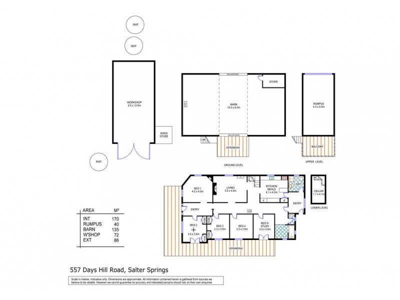 557 Days Hill Road via Salter Springs, Tarlee SA 5411 Floorplan