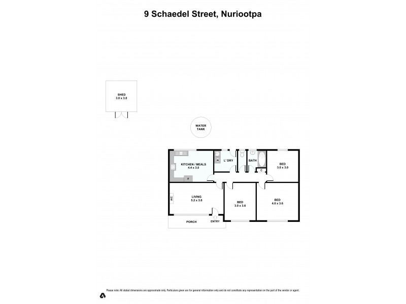 9 Schaedel Street, Nuriootpa SA 5355 Floorplan