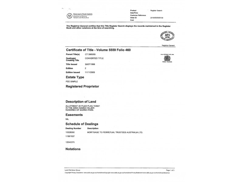 Lot 20 Hillier Road, Hillier SA 5116