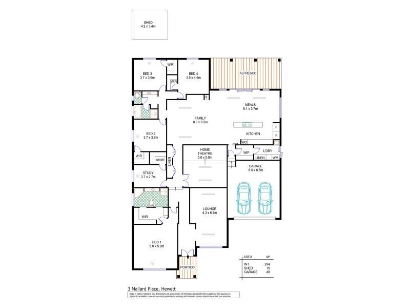 3 Mallard Place, Hewett SA 5118 Floorplan