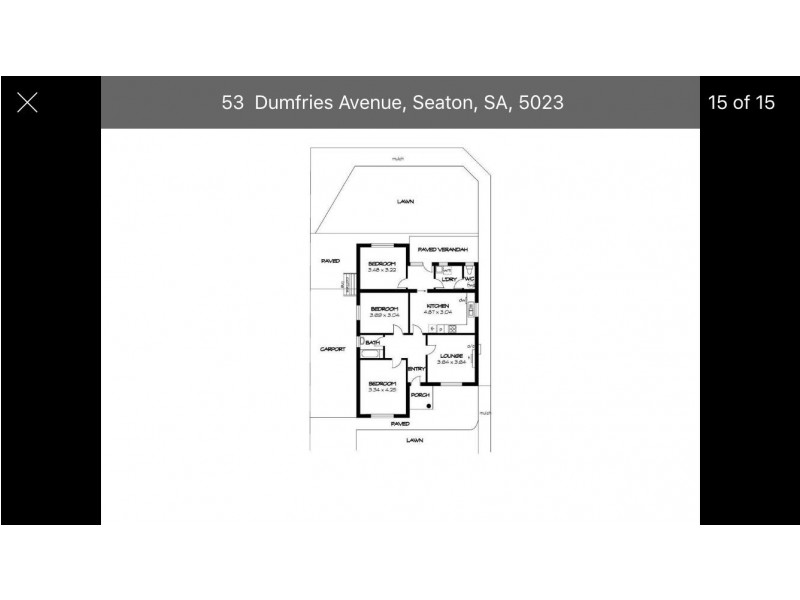 53 Dumfries Avenue, Seaton SA 5023 Floorplan