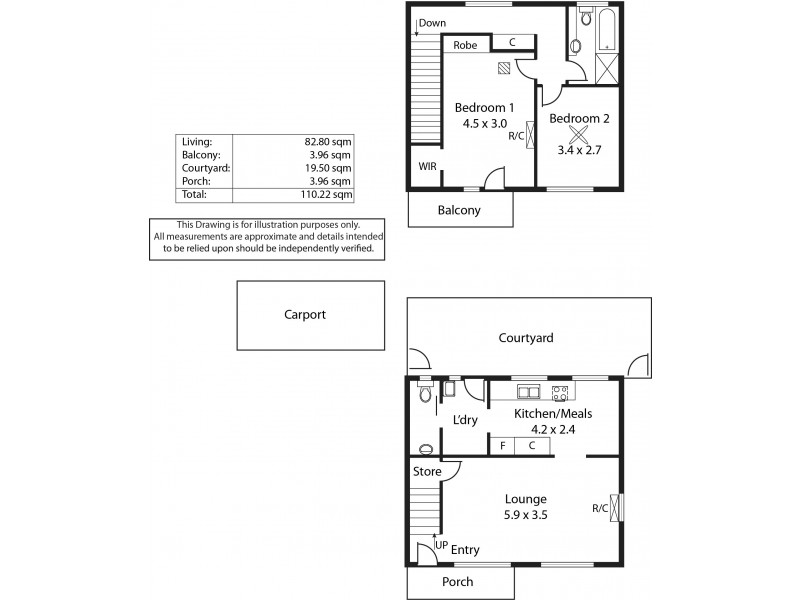 1/45 Victoria Street, Forestville SA 5035 Floorplan