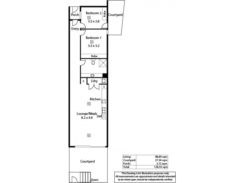 2/100 Rose Terrace, Wayville SA 5034 Floorplan