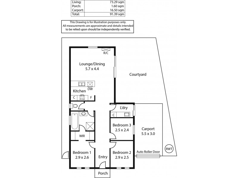 26 Piper Street, Parafield Gardens SA 5107 Floorplan