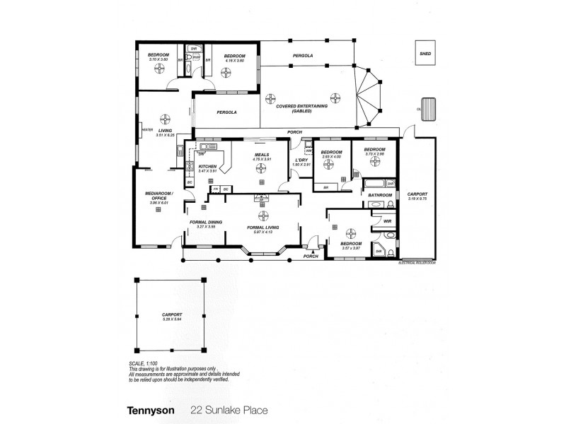 22 Sunlake Place, Tennyson SA 5022 Floorplan