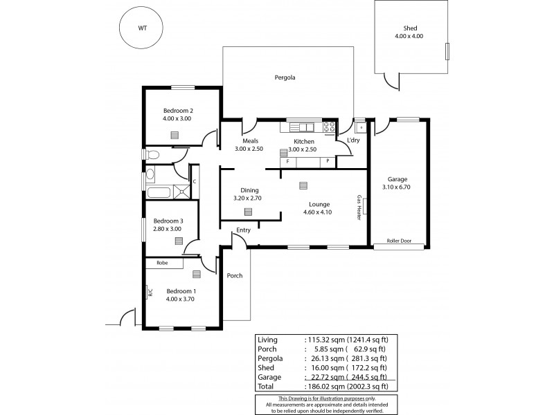 4 Monaro Crescent, Newton SA 5074 Floorplan