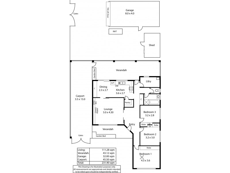 6 Electra Avenue, Parafield Gardens SA 5107 Floorplan