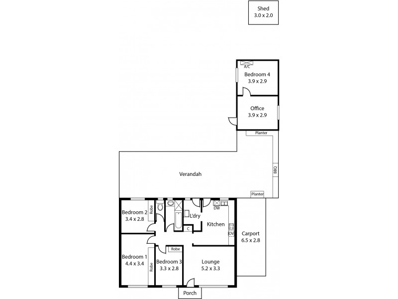 2 Aysgarth Avenue, Hectorville SA 5073 Floorplan