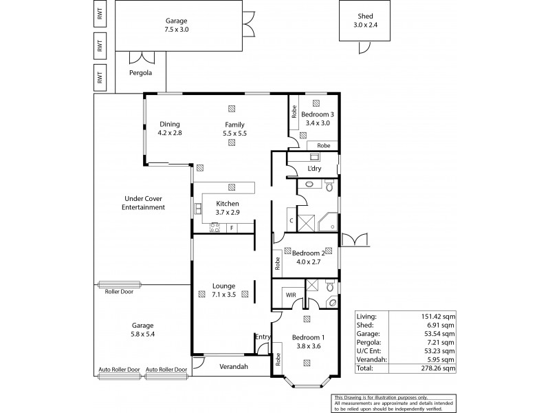 12 Columbia Street, Paralowie SA 5108 Floorplan