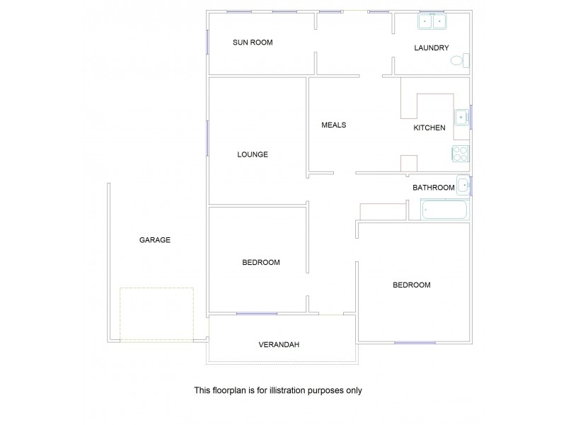 41 DeCourcey Street, Bordertown SA 5268 Floorplan