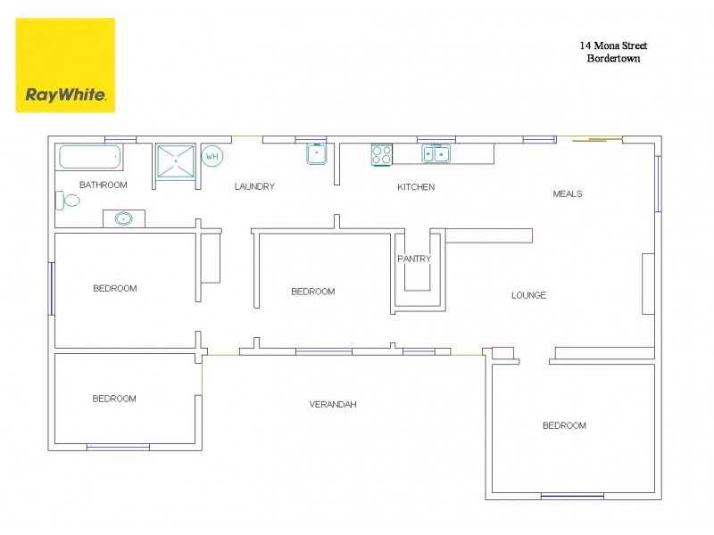14 Mona Street, Bordertown SA 5268 Floorplan