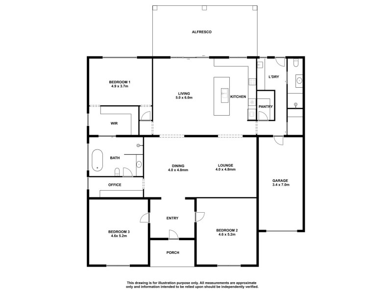 1 Gough Street, Kingston Se SA 5275 Floorplan