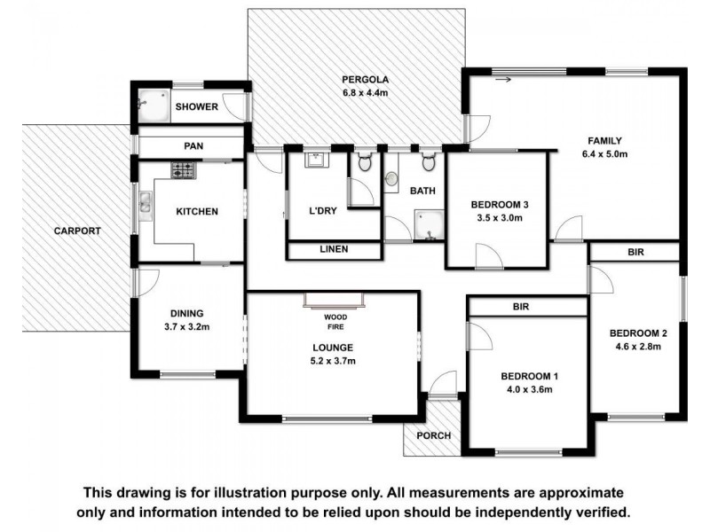 55 Agnes Street, Kingston Se SA 5275 Floorplan