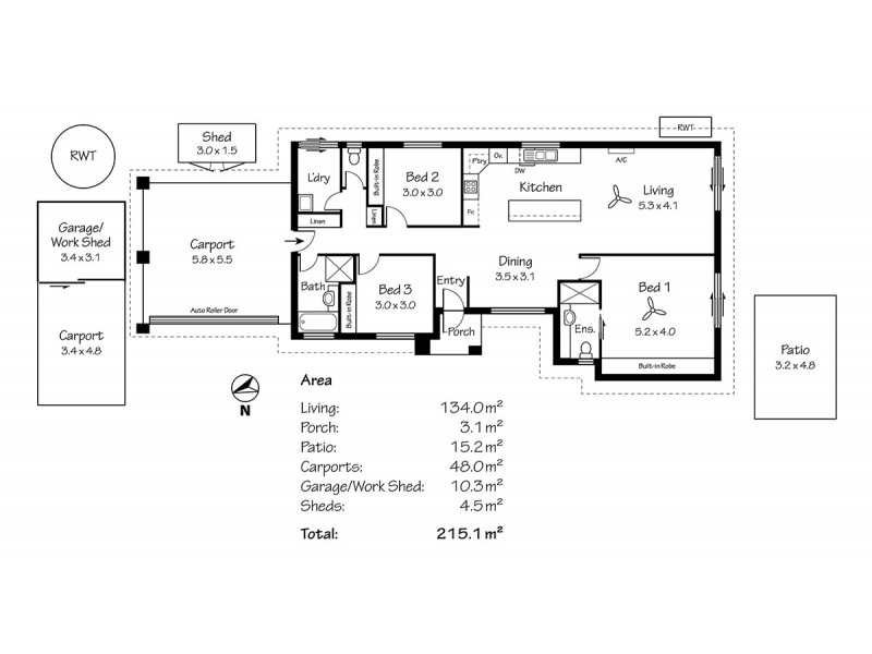 8 Brackla Court, Strathalbyn SA 5255 Floorplan