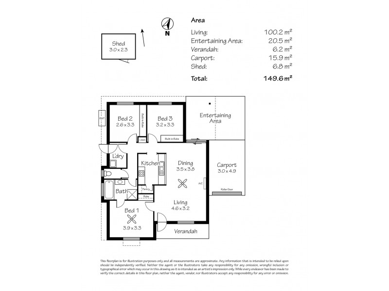 8B Edward Street, Strathalbyn SA 5255 Floorplan