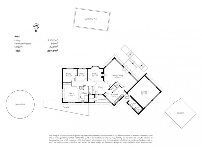 8 Melrose Avenue, Stirling SA 5152 Floorplan