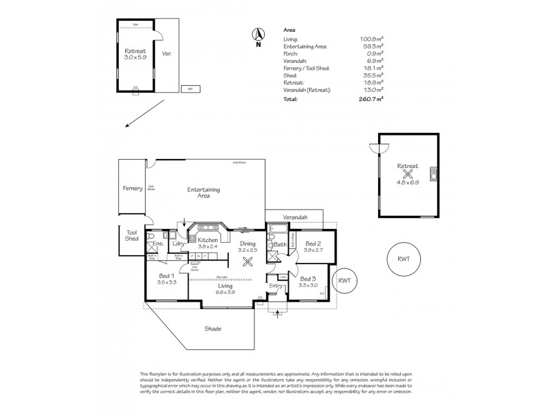 13 Collett Road, Strathalbyn SA 5255 Floorplan