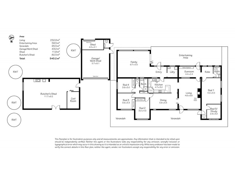 249 Burwood Road, Red Creek SA 5255 Floorplan