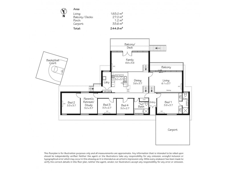 110 Emmett Road, Crafers West SA 5152 Floorplan