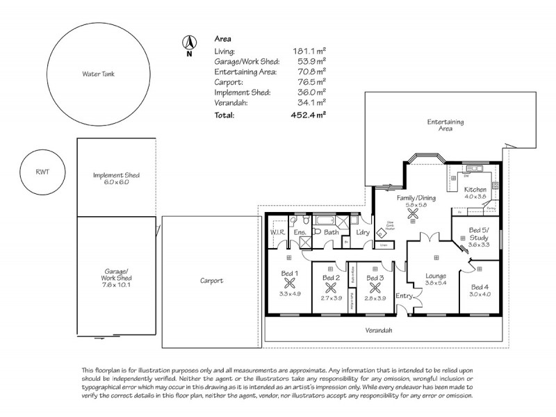 98 Ellis Road, Meadows SA 5201 Floorplan