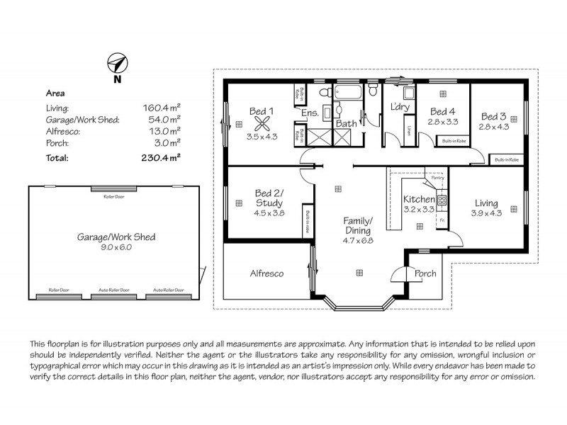 1 Lee Court, Strathalbyn SA 5255 Floorplan