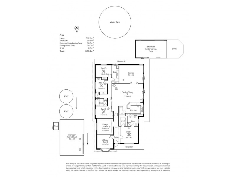1421 Military Road, Dawesley SA 5252 Floorplan