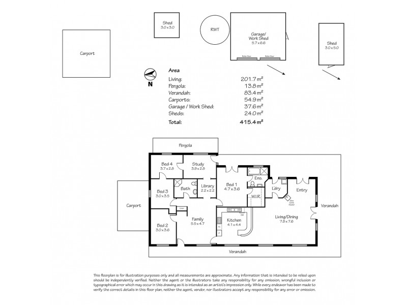 129 Nine Mile Road, Strathalbyn SA 5255 Floorplan