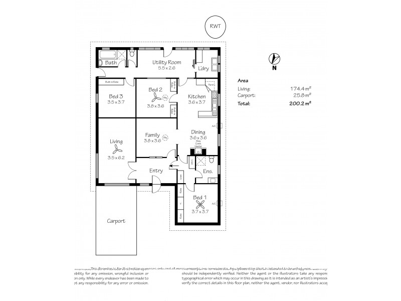 5 Jackson Avenue, Strathalbyn SA 5255 Floorplan