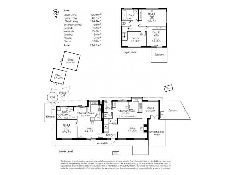 73 and 73A Bellaview Road, Flagstaff Hill SA 5159 Floorplan