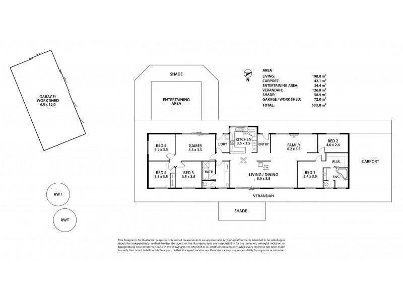 5 Lungenmuss Court, Nairne SA 5252 Floorplan