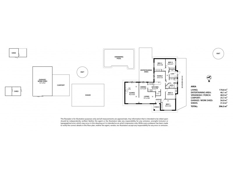 41 Roper Road, Willyaroo SA 5255 Floorplan