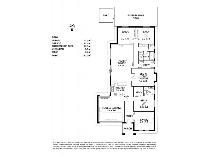 42 O’Donnell Drive, Littlehampton SA 5250 Floorplan