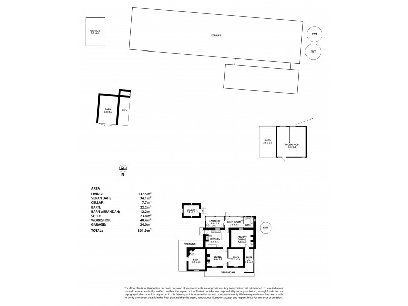 212 Chaunceys Line Road, Hartley SA 5255 Floorplan