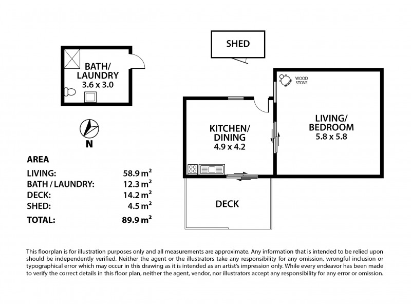 16 Coxe Street, Milang SA 5256 Floorplan