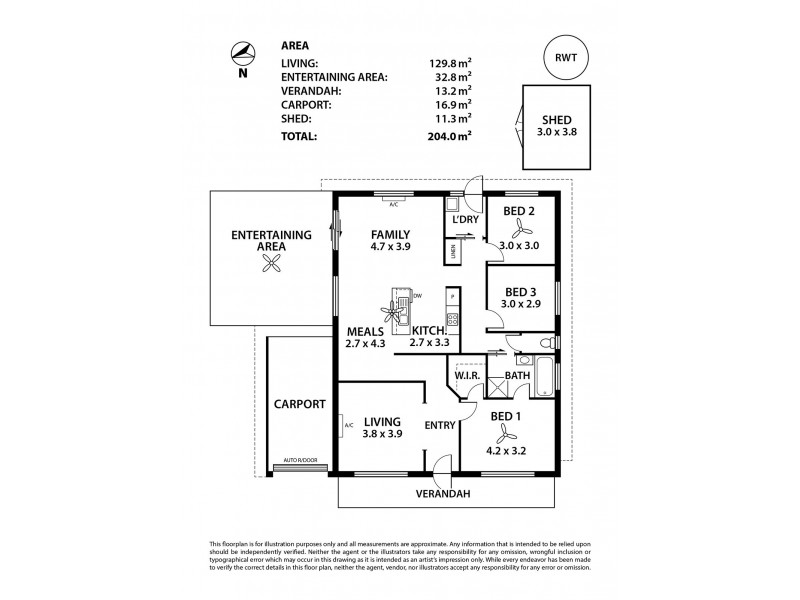 25 Saint Andrews Drive, Strathalbyn SA 5255 Floorplan