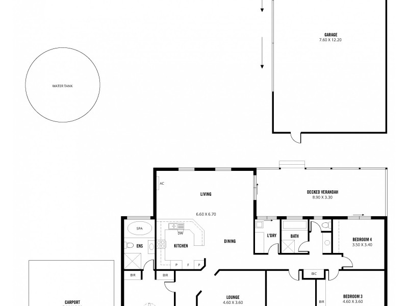 1358 Bull Creek Road, Ashbourne SA 5157 Floorplan
