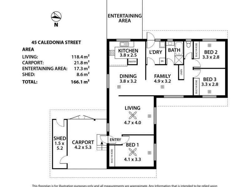 45 Caledonia Avenue, Woodside SA 5244 Floorplan