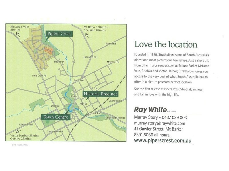 Lot 181 Pipers Crest, Strathalbyn SA 5255