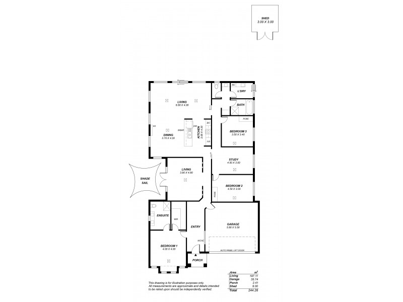 7 St Andrews Drive, Strathalbyn SA 5255 Floorplan