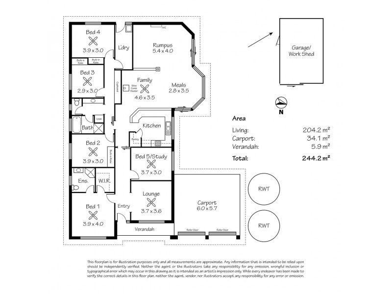 19 Young Road, Kanmantoo SA 5252 Floorplan