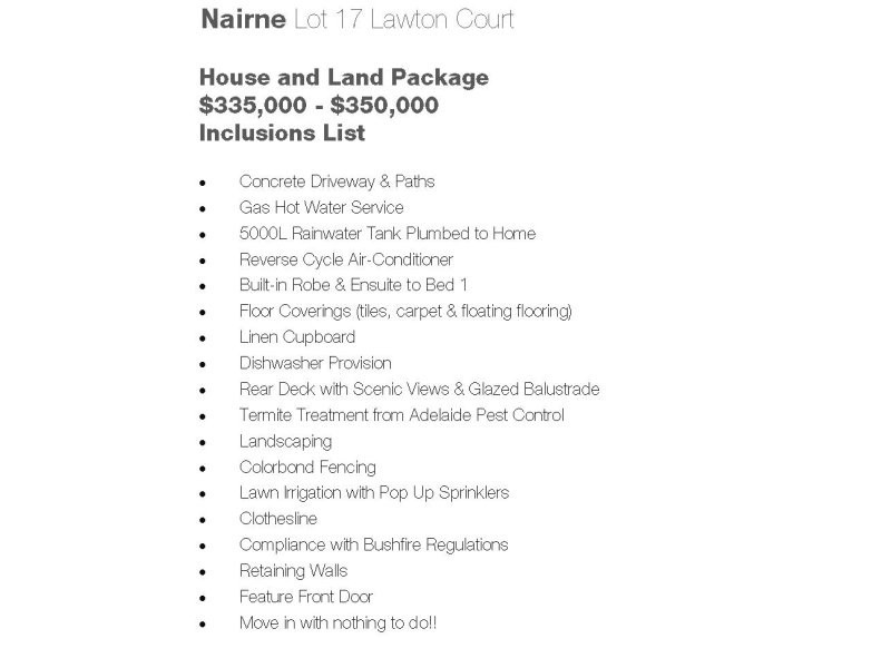 Lots 15-26 Lawton Court, Nairne SA 5252
