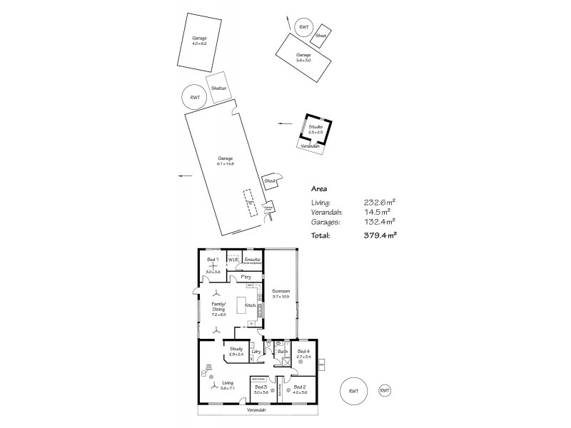 22-24 Garnet Road, Kanmantoo SA 5252 Floorplan