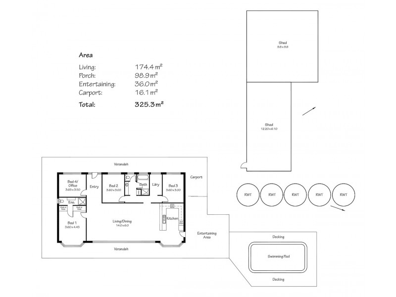 2127A Bull Creek Rd, Tooperang SA 5255 Floorplan