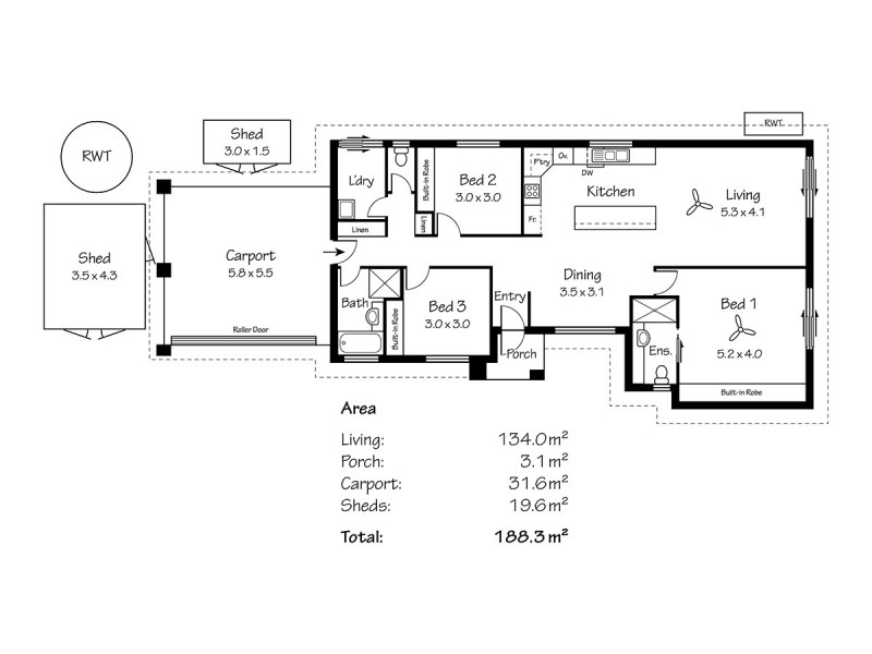 8 Brackla Court, Strathalbyn SA 5255 Floorplan